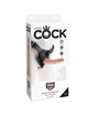 King cock - harness with realistic penis natural 17.8 cm