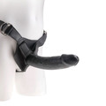 king cock - harness with black realistic penis 22.9 cm
