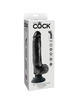 king cock - 23 cm vibrating cock with balls black