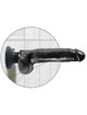 Vibrador Realístico King Cock com Testículos Preto 23 cm
