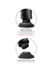 Vibrador Realístico King Cock com Testículos Preto 23 cm