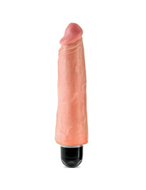 king cock - vibrador realÍstico stiffy 20.3 cm natural