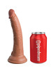 king cock - elite dildo realistico silicona 17.8 cm caramelo