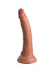 king cock - elite realistic silicone dildo 17.8 cm caramel