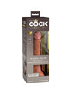 king cock - elite dildo realistico silicona 17.8 cm caramelo