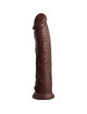King cock - elite dildo realistico silicona 28 cm marron