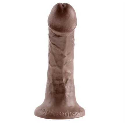 king cock 6" cock brown 15.2 cm