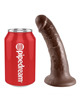 king cock 6" pene marrÓn 15.2 cm