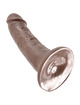 Dildo Realístico King Cock Castanho 15,2 cm