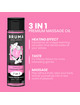 bruma - aceite de masaje premium efecto calor sabor chicle 3 en 1 - 100 ml