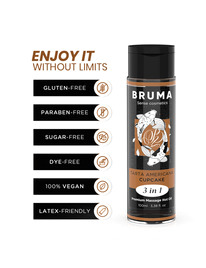 Óleo de massagem Bruma Premium Efeito Quente Cupcake 100 ml