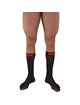 macho - calcetines finos negro/rojo talla Única