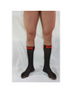 macho - calcetines finos negro/rojo talla Única