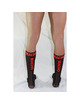 macho - calcetines finos negro/rojo talla Única