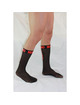 macho - calcetines finos negro/rojo talla Única