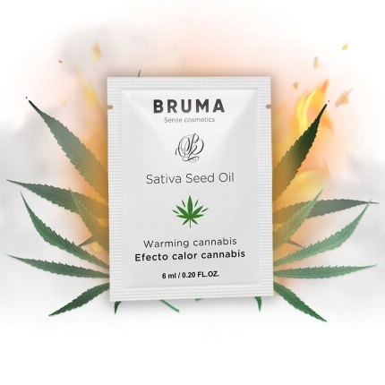 bruma - sativa seed oil sliding gel warming cannabis flavor 6 ml