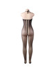 Catsuit Queen Lingerie Halter Preto