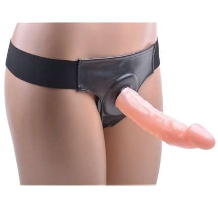 Strap-on with Dildo Hollow Bege18 cm 150015