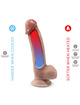 silexd - pene realÍstico silicona premium termoreactivo 17.8 cm