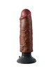 Vibrador Realístico King Cock Castanho 15,24 cm