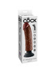 king cock - dildo vibrador marrÓn 20.32 cm