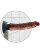 king cock - dildo vibrador marrÓn 20.32 cm