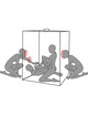 Secret dome - kink club cabina scandale negro rojo