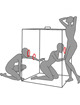Secret dome - kink club cabina scandale negro rojo