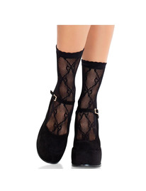 Meias Leg Avenue Fiocco Preto