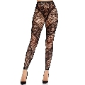 leg avenue - mallas sin pie de encaje y transparencia negro