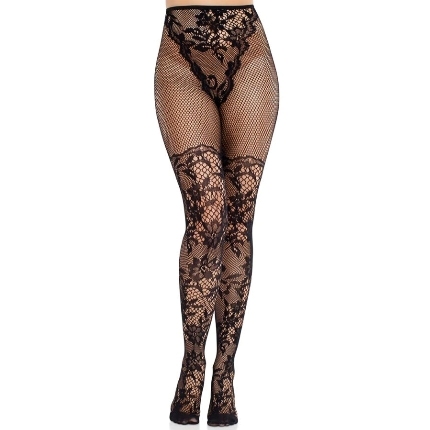 Meias Leg Avenue Dahlia Preto