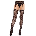 leg avenue - medias de corazÓn con ligas negro