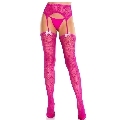 leg avenue - medias de corazÓn con ligas magenta