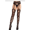 Meias de Liga Leg Avenue Pizzo Preto