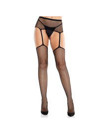 Meias de Liga Leg Avenue Croce Preto