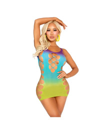 Mini Vestido Leg Avenue Aparturi Multicolorido