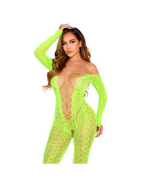 Catsuit Leg Avenue Serpente Verde Neon