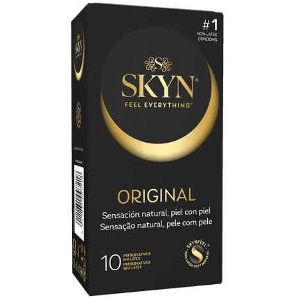 skyn - preservativo original sensaciÓn natural 10 unidades
