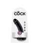 King cock 6" pene negro 15.2 cm