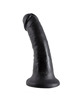 King cock 6" pene negro 15.2 cm