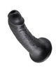 King cock 6" pene negro 15.2 cm
