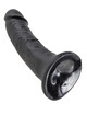 King cock 6" pene negro 15.2 cm