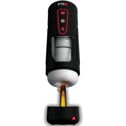Masturbador Automático PDX Elite Milk Me Hotter com Vibração e Aquecimento