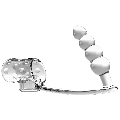 pretty love - funda para pene con plug anal transparente