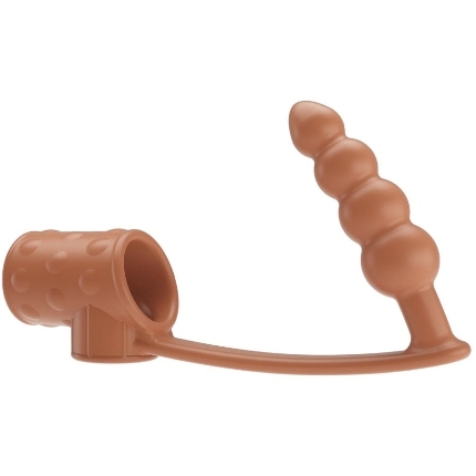 pretty love - funda para pene con plug anal natural