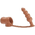 pretty love - funda para pene con plug anal natural
