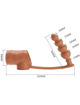 Cockring Pretty Love Guaina com Plug Anal Bege