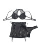 subblime - 957582 conjunto sujetador y falda de cuero negro s/m