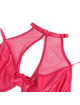 subblime - 957605 conjunto sujetador y falda de cuero rojo s/m