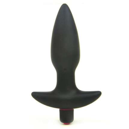 Anal Plug with Vibration Black Silicone 242007